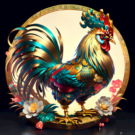 生肖鸡插画