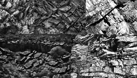 岩石肌理黑白底纹 