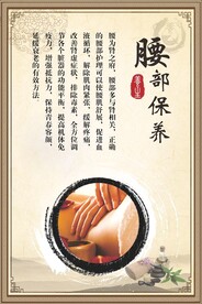 腰部保养海报