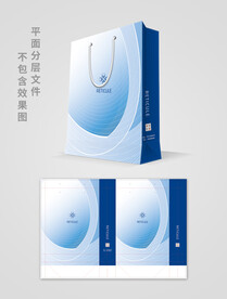 蓝色手提袋