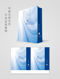 蓝色手提袋