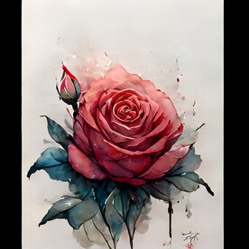 红色玫瑰花