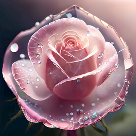 粉色玫瑰花