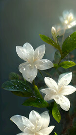 白色栀子花