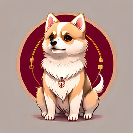 生肖狗插画