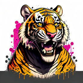 生肖虎插画