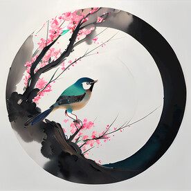花鸟插画