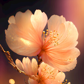 金色杏花