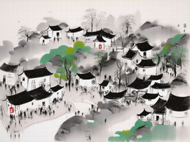 山村早春
