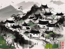 山村早春