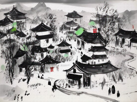 山村早春