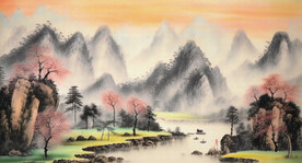早春山水