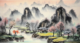 早春山水