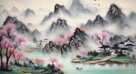 早春山水