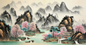 早春山水