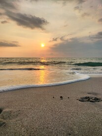 黄昏的海滩