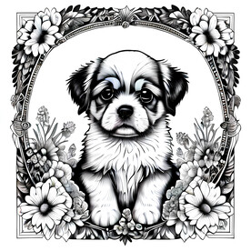小狗插画