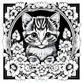 小猫插画