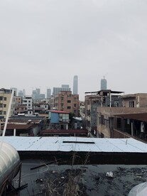 城中村楼顶拍摄