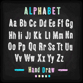 粉笔字母