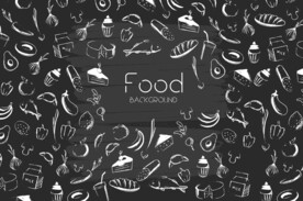 手绘美食图标