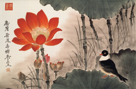 花鸟相映