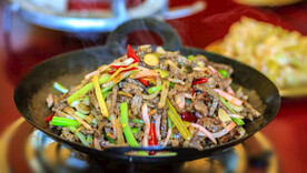 干锅榨菜肉丝