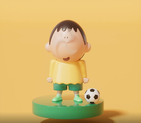  C4D模型 可爱男孩