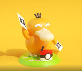  C4D模型 可爱鸭子