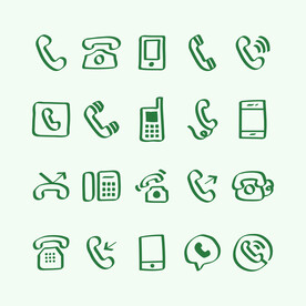 手绘电话icon