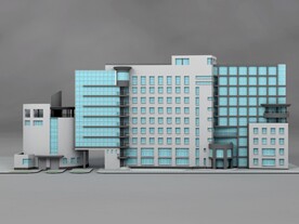 C4D模型建筑物
