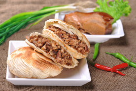 肉夹馍 辣椒 饼