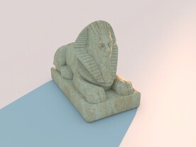 C4D模型狮身人面兽