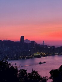香江彩霞风景