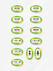 校园门牌