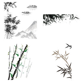 水墨竹子