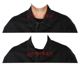 证件照牛仔男装psd