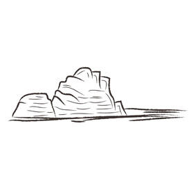 山水线稿