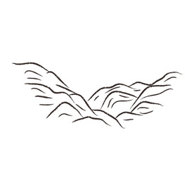 山水线稿 
