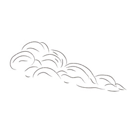 云朵线稿  