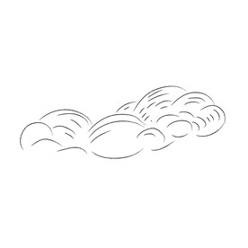 云朵线稿  