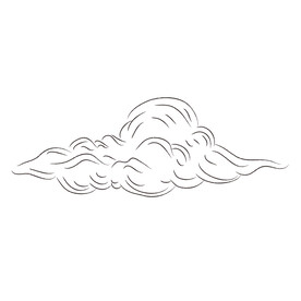 云朵线稿 