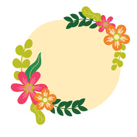 花朵边框