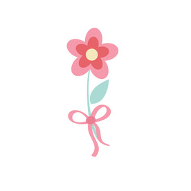 母亲节花边 