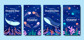 世界海洋日海报