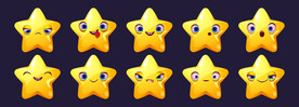 卡通星星