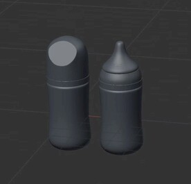C4D模型 奶瓶
