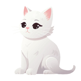 白色猫咪