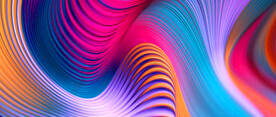 彩色抽象线条3D立体流体渐变
