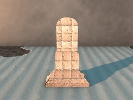 C4D模型墓碑